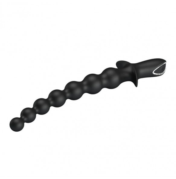 Pretty Love - RIGDON Anal Bead Massager (Chargeable - Black)